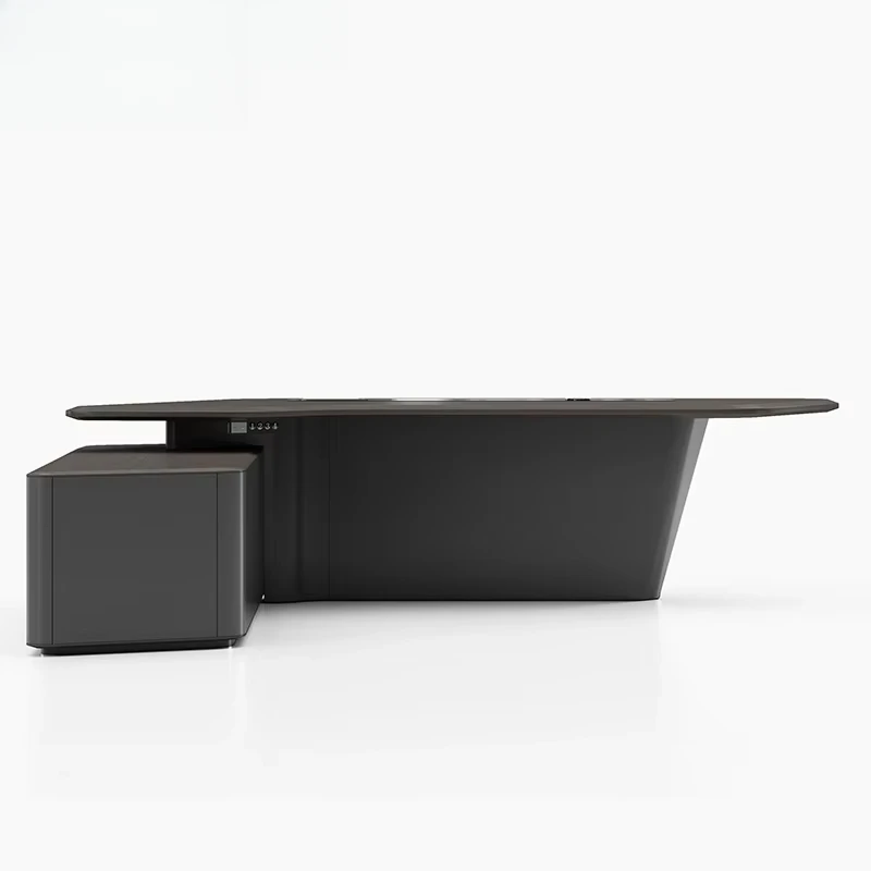 Office Tech And Management - L Shape With Drawer White Luxury