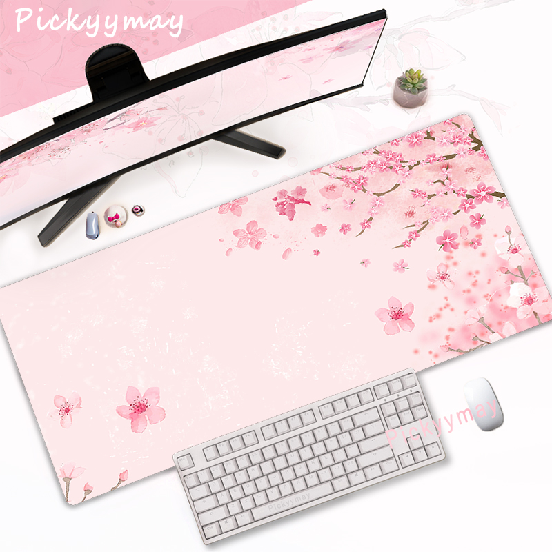 Office Desk Tech Accessories - CIFBUY Pink Cherry Blossom Gaming Mouse