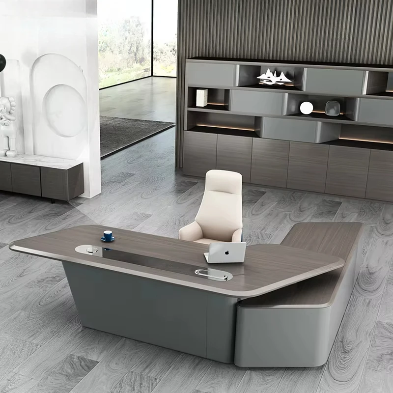 L Shape With Drawer White Luxu - огляд і ціна Office Tech And Management