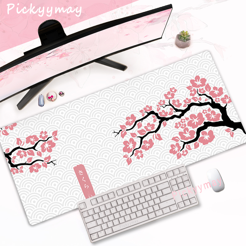 Pink Cherry Blossoms Mousepad  - огляд і ціна Office Desk Tech Accessories