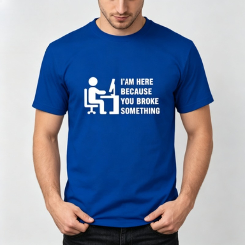 Soft Cotton Men T-shirt Tech S - огляд і ціна Tech Office Worker