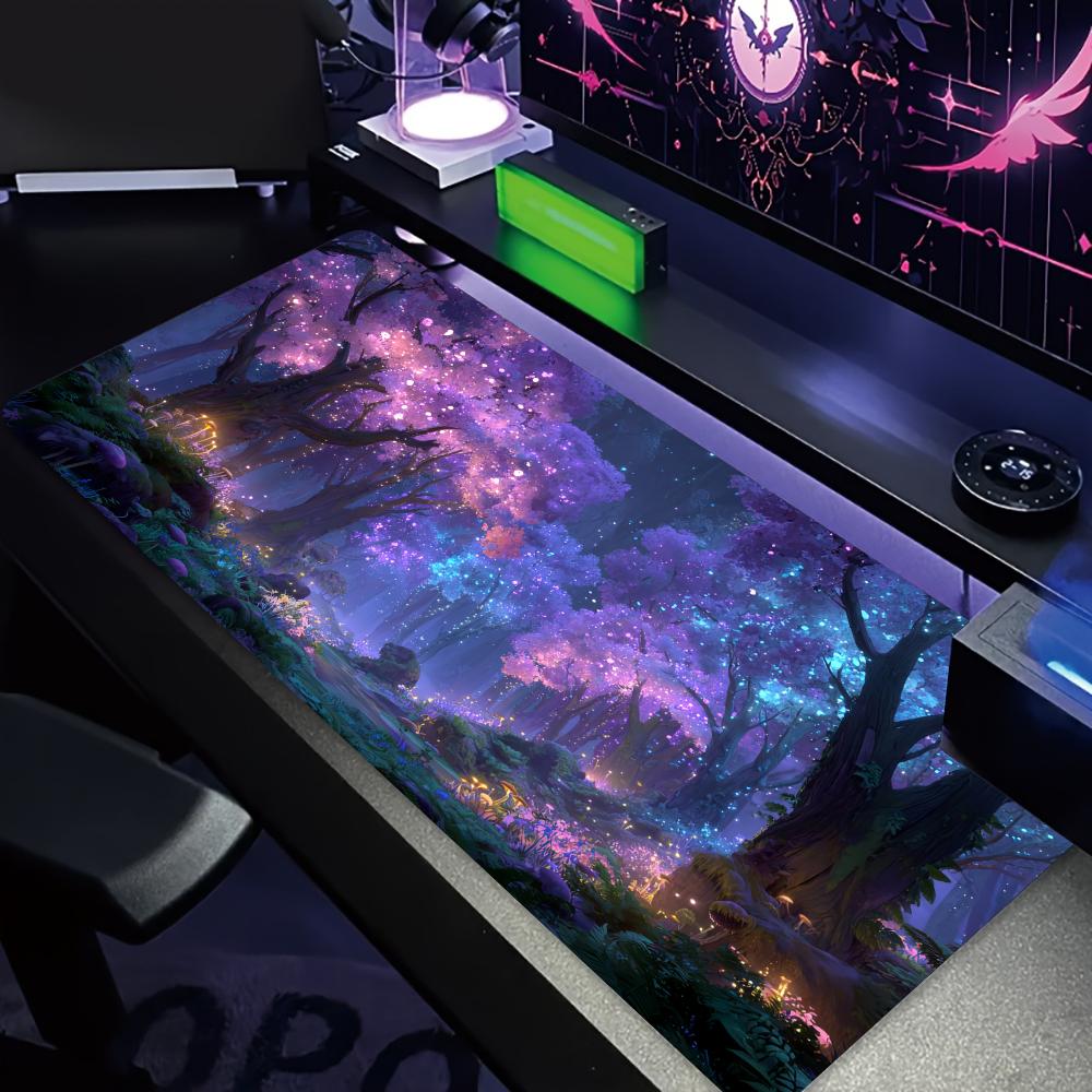 Mysterious Purple Forest large - огляд і ціна Office Desk Tech Accessories