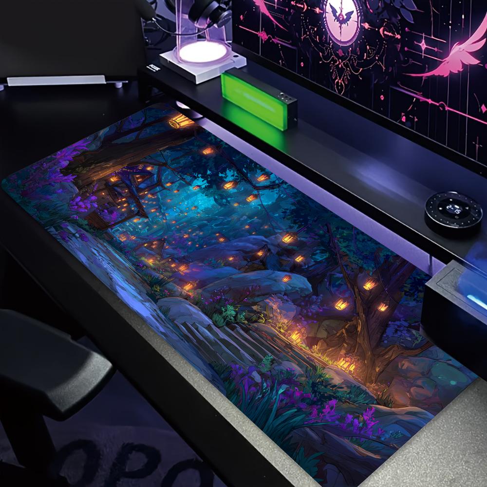 Mysterious Purple Forest large - огляд і ціна Office Desk Tech Accessories