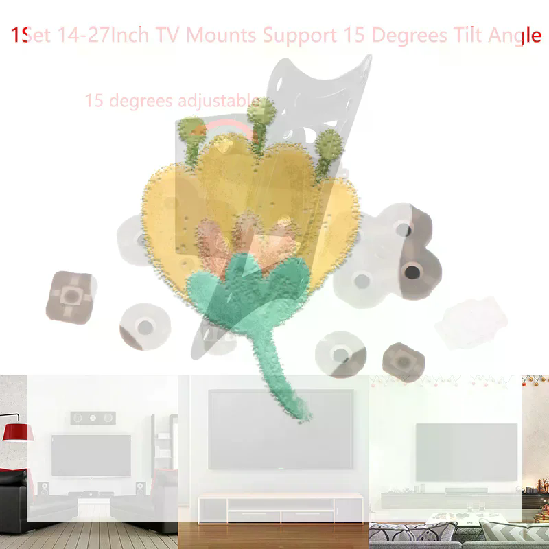 1Set 14-27Inch TV Mounts LCD L - огляд і ціна Flat Panel Mount Tilt