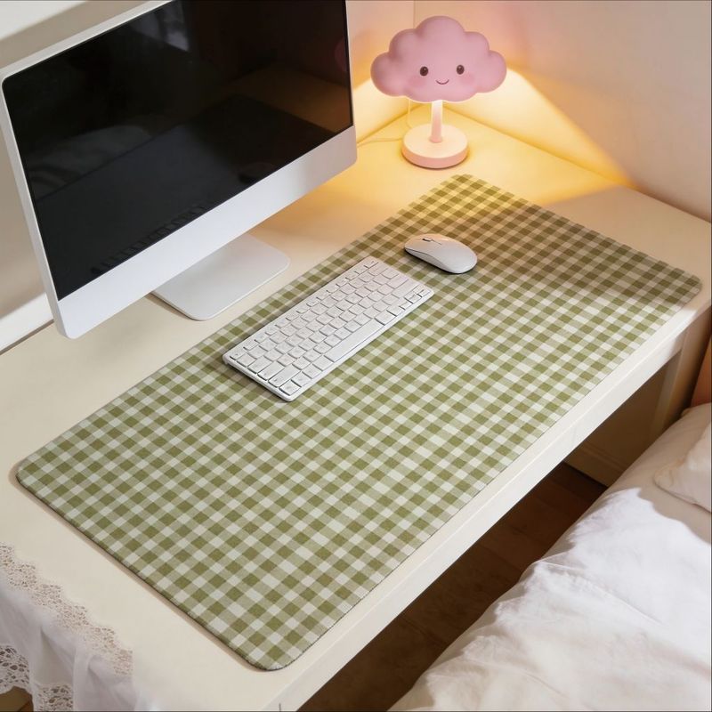 Olive Green Check Design Mouse - огляд і ціна Office Desk Tech Accessories