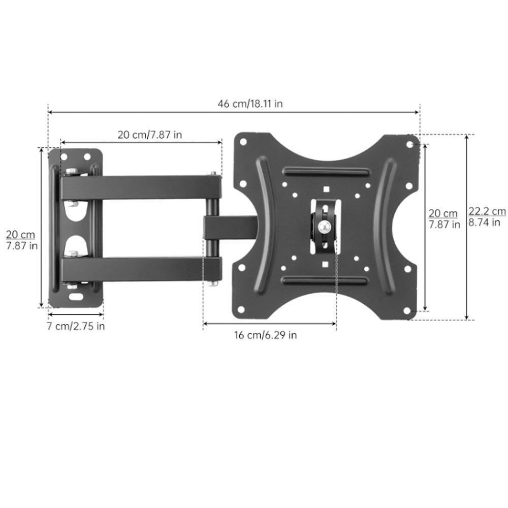 TV Wall Mount Bracket Flat Pan - огляд і ціна Flat Panel Mount Tilt