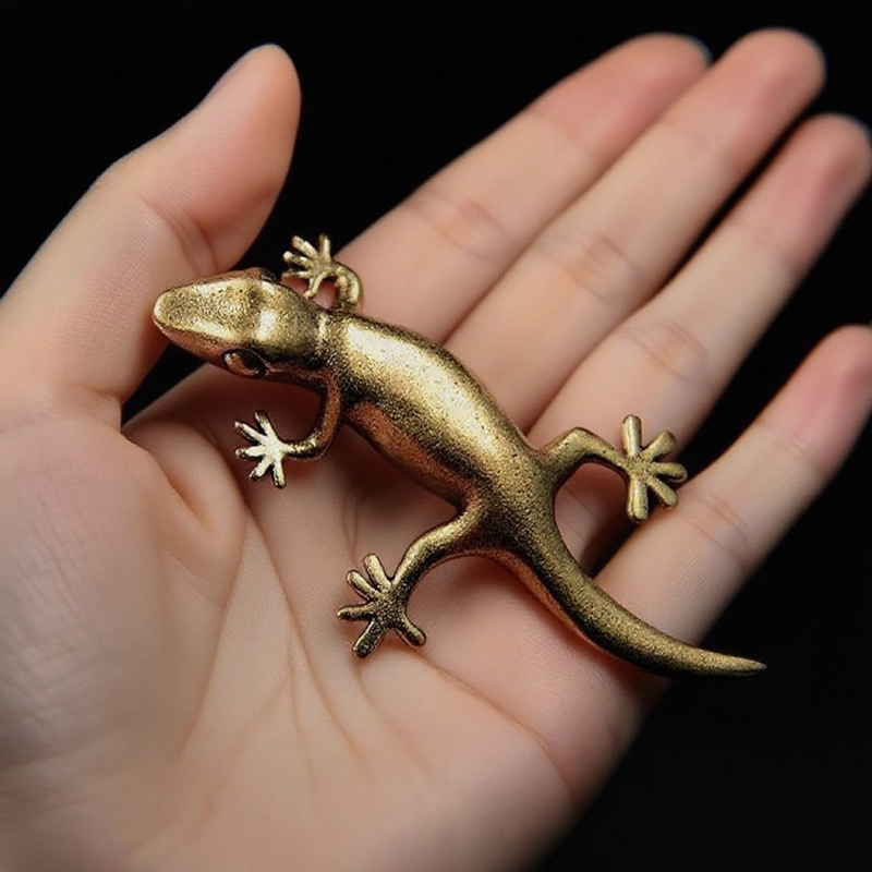 Handmade Bronze Retro Gecko Li - огляд і ціна Office Desk Tech Accessories