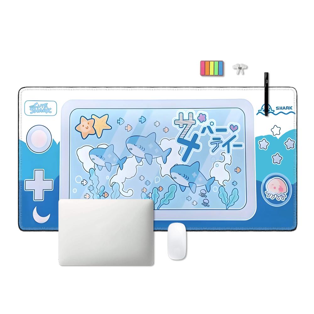 Cute Shark Party Mouse Pad Lar - огляд і ціна Office Desk Tech Accessories